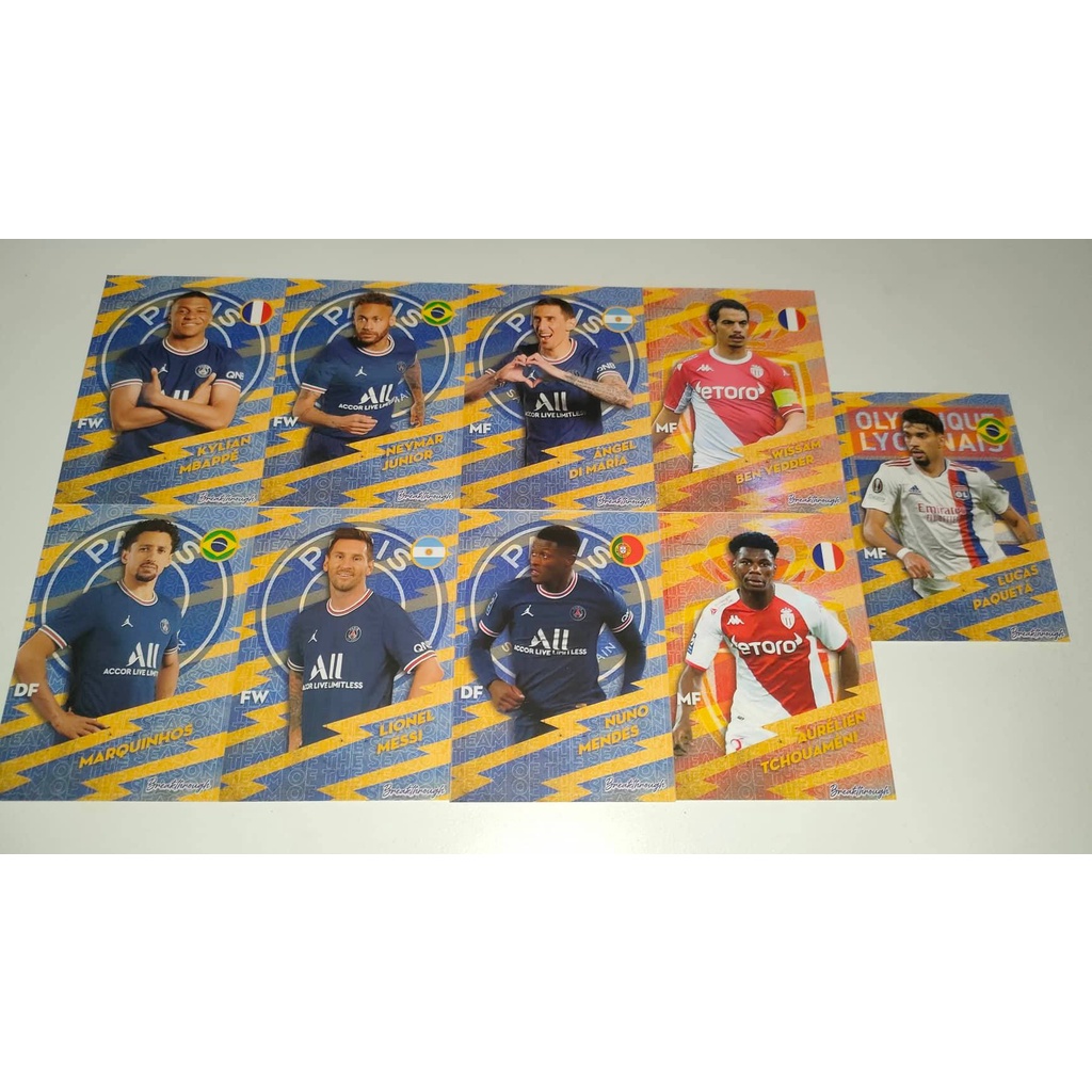 Thẻ cầu thủ bóng đá SKY card TOTS Ligue 1 Messi Neymar Mbappe Marquinhos Nuno Mendes Di Maria Yeddder Paqueta Tchouameni