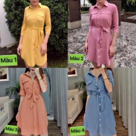 Váy Kiểu Sơ Mi 🎀SALE NHANH🎀 Đầm Sơ Mi, Đầm Body - Teemo Store