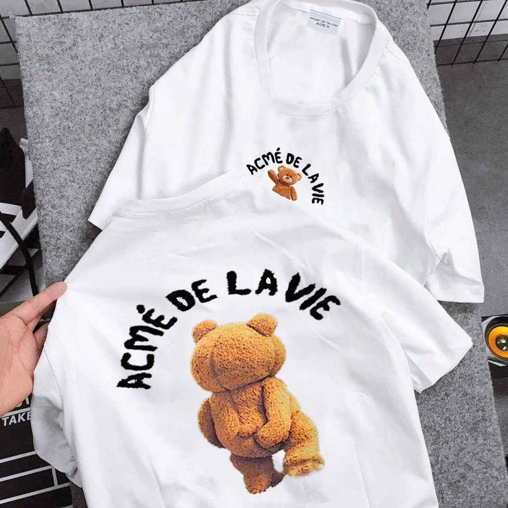 Áo Thun ADLV Unisex Bear Face Mark Áo Phông ADLV Nam Nữ Tay Lỡ Form Rộng  (M 45 - 46  ) | BigBuy360 - bigbuy360.vn