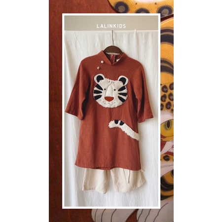 Lalinkids áo dài Hổ Vạn Hoa