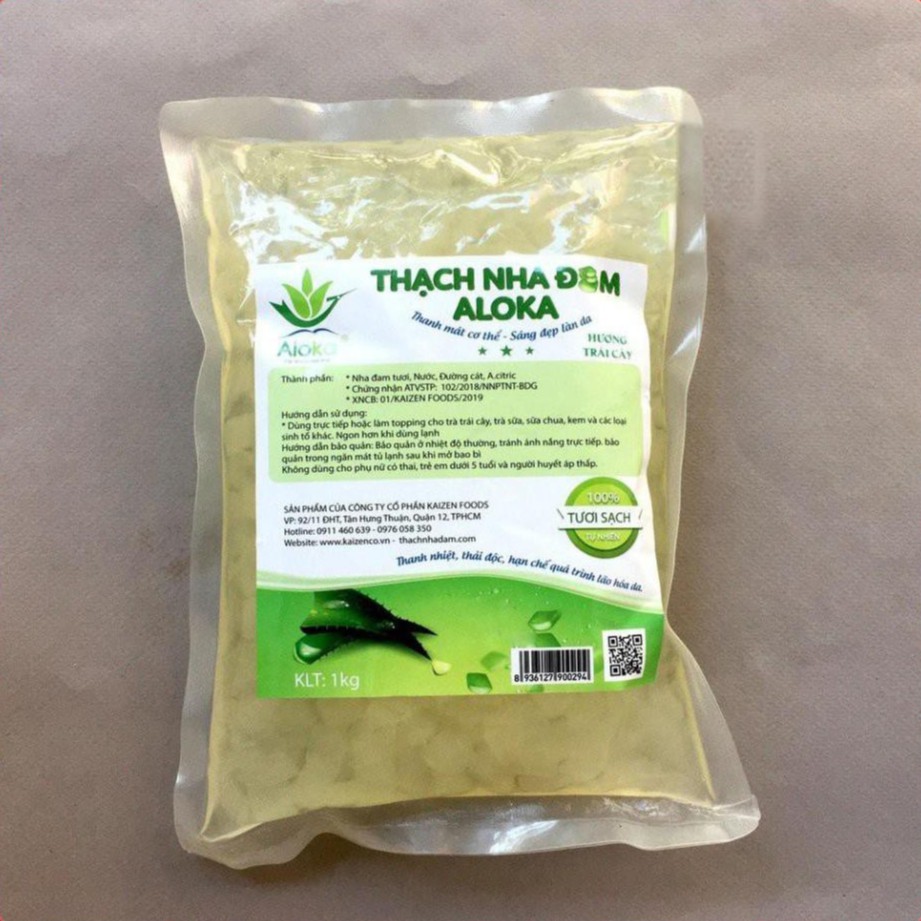 Thạch nha đam hương trái cây Aloka nhỏ 1kg
