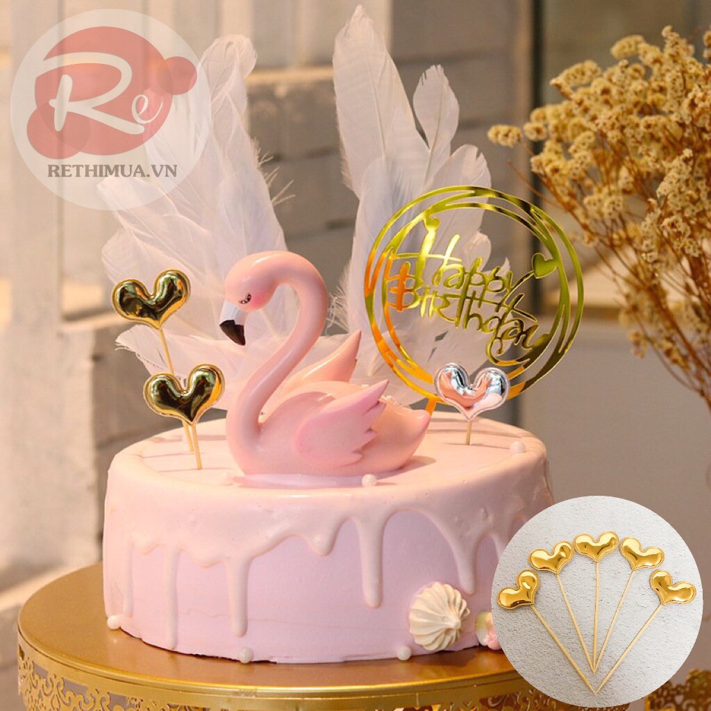 [SIÊU RẺ❤️] – Gói 60 cây cắm da phồng - Trang trí bánh sinh nhật bánh kem