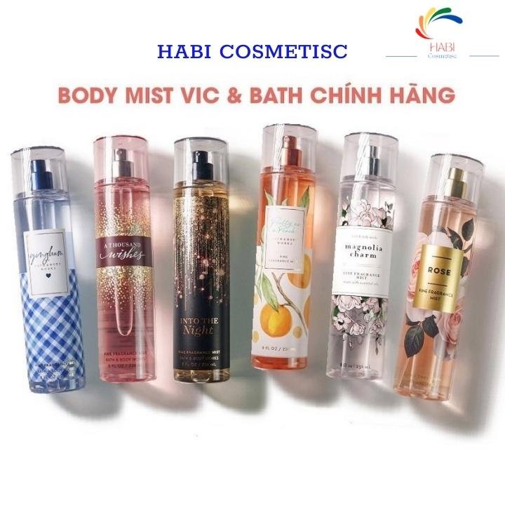 Xịt thơm body mist Victoria Secret toàn thân hương nước hoa hàng chính hãng