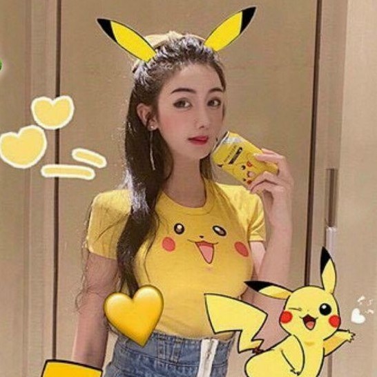 Áo Kiểu Nữ Body Croptop Pikachu