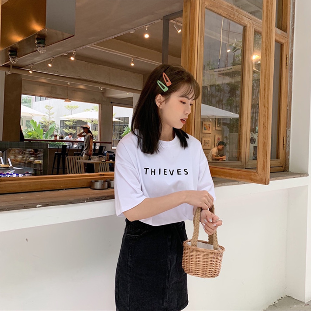 Áo thun nữ tay lỡ AMIHOUSE Premium Cotton form rộng