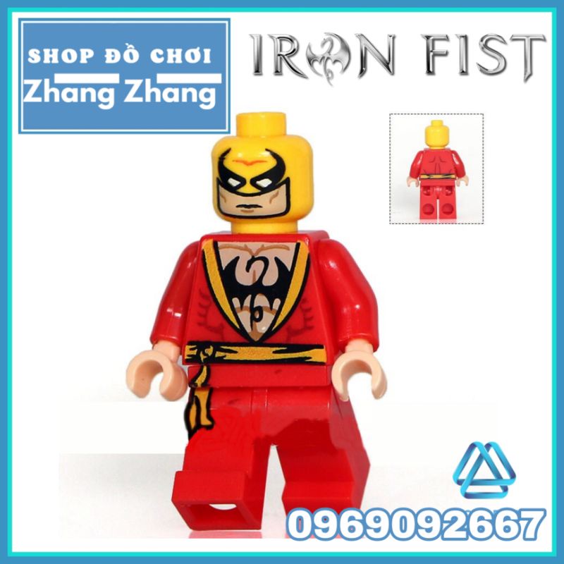 Đồ chơi Xếp hình Thiết quyền đỏ Iron Fist Red mô hình Minifigures POGO PG8060 pg231