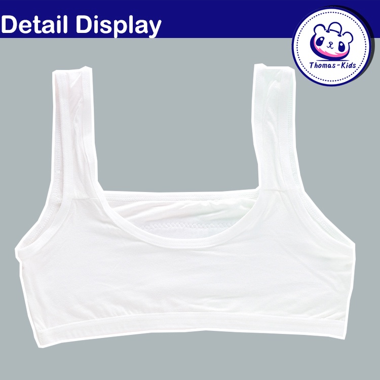 [THOMAS Kids] Áo Ngực Không Đệm Ngực Bằng Vải Cotton Mềm Mại Và Thoải Mái Dành Cho Thanh Thiếu Niên 8-16 Tuổi