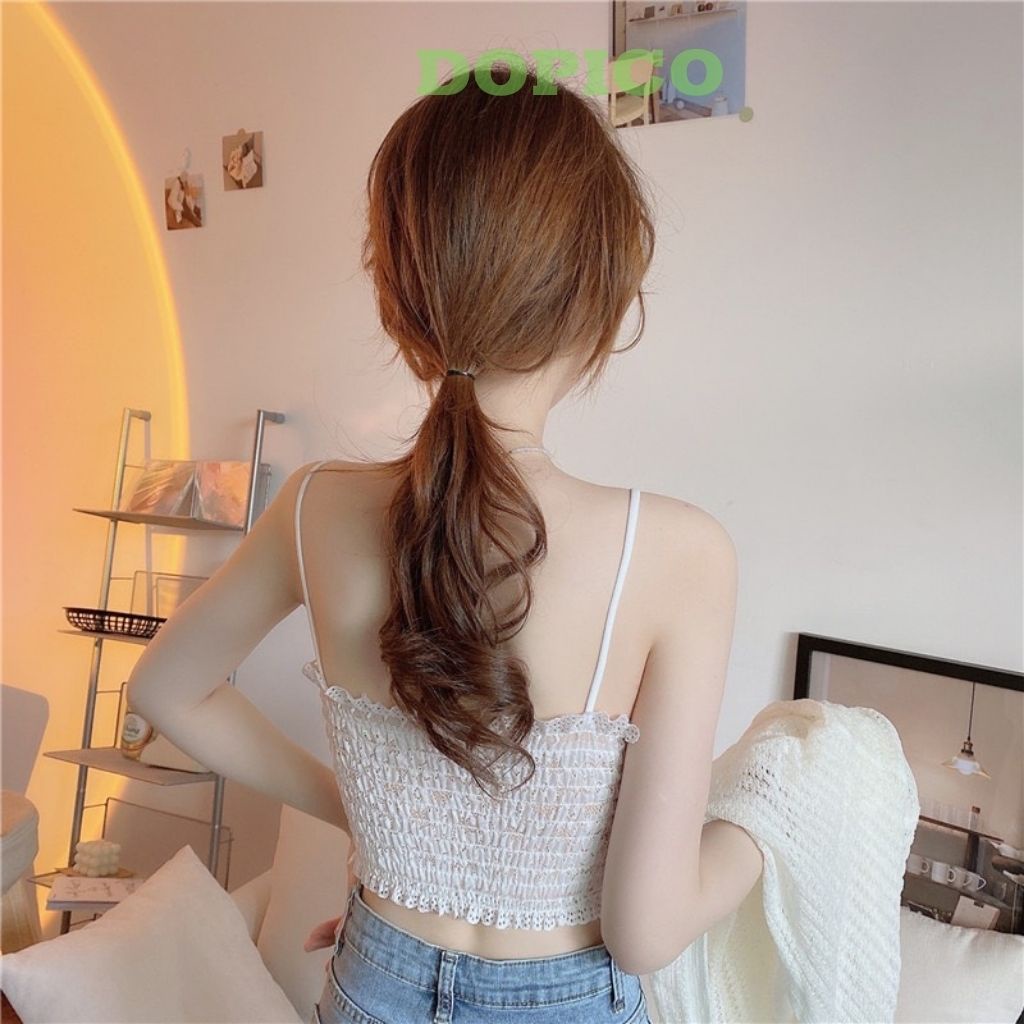 Áo bra ren dài 2 dây nữ đẹp, áo lót không gọng nữ quyến rủ DOPICO B379