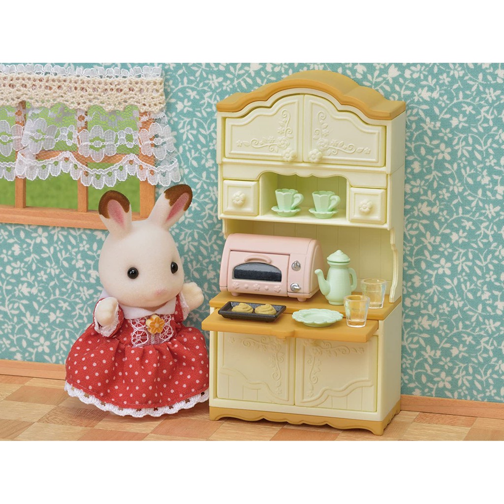 Sylvanian Families Bộ Tủ Ly Cupboard Toaster Set
