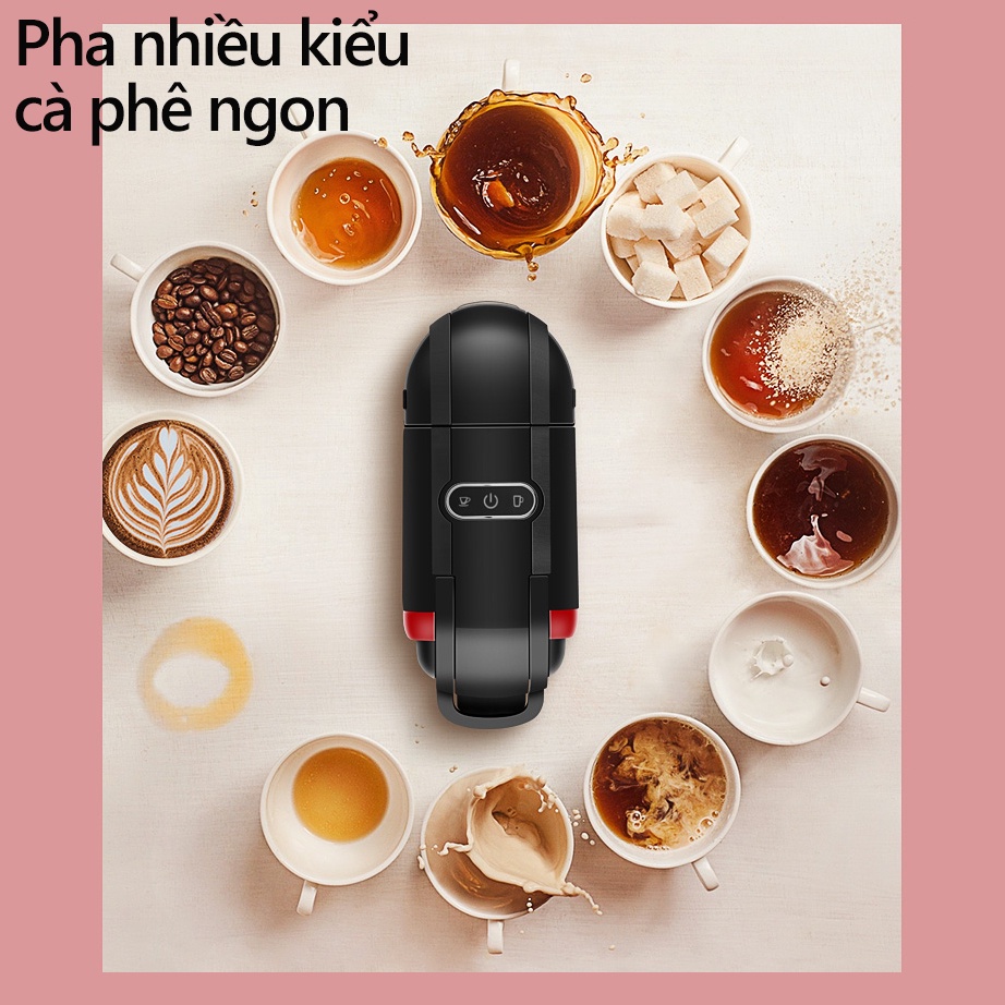 Máy pha cà phê đa năng máy pha coffee dùng được với bột viên nén nespresso DG Nestle gia dụng pha nhanh cà phê buổi sáng
