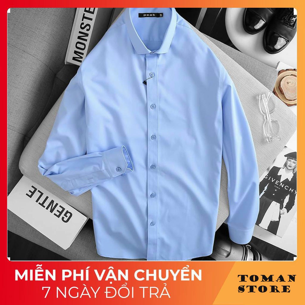 Áo sơ mi màu, áo sơ mi dài tay màu sắc trẻ trung năng động, chất liệu dày dặn,cam kết giống hình