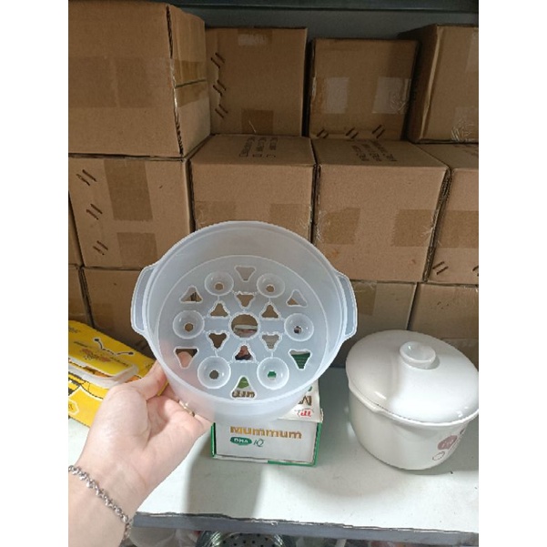 Xửng hấp bộ nồi nấu cháo chậm bear 0,8l