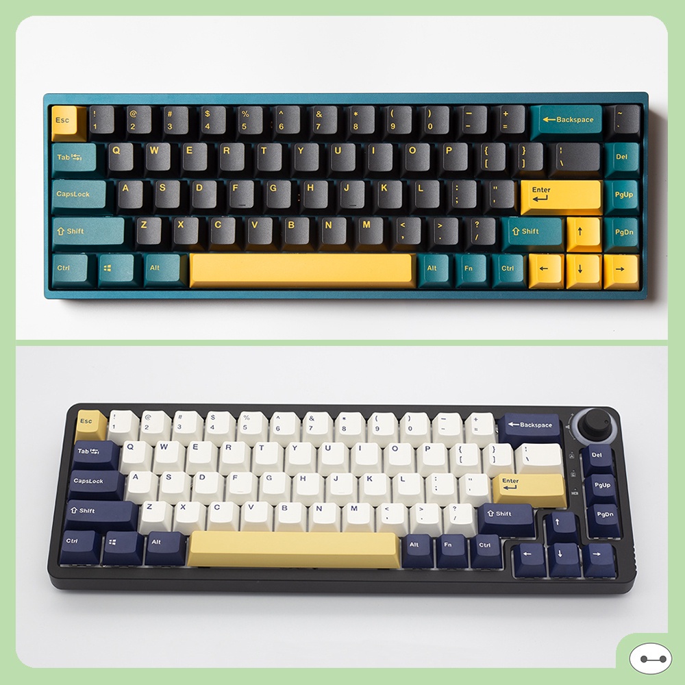 SET KEYCAP OEM THICK PBT 135 PHÍM MARS GREEN RUDY