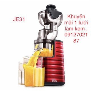 Máy ép chậm SAVTM JE31-ép hoa quả trái cây chưa dầy 10 phút công suất 250w chính hãng (bảo hành 12 tháng, kèm ảnh thật)