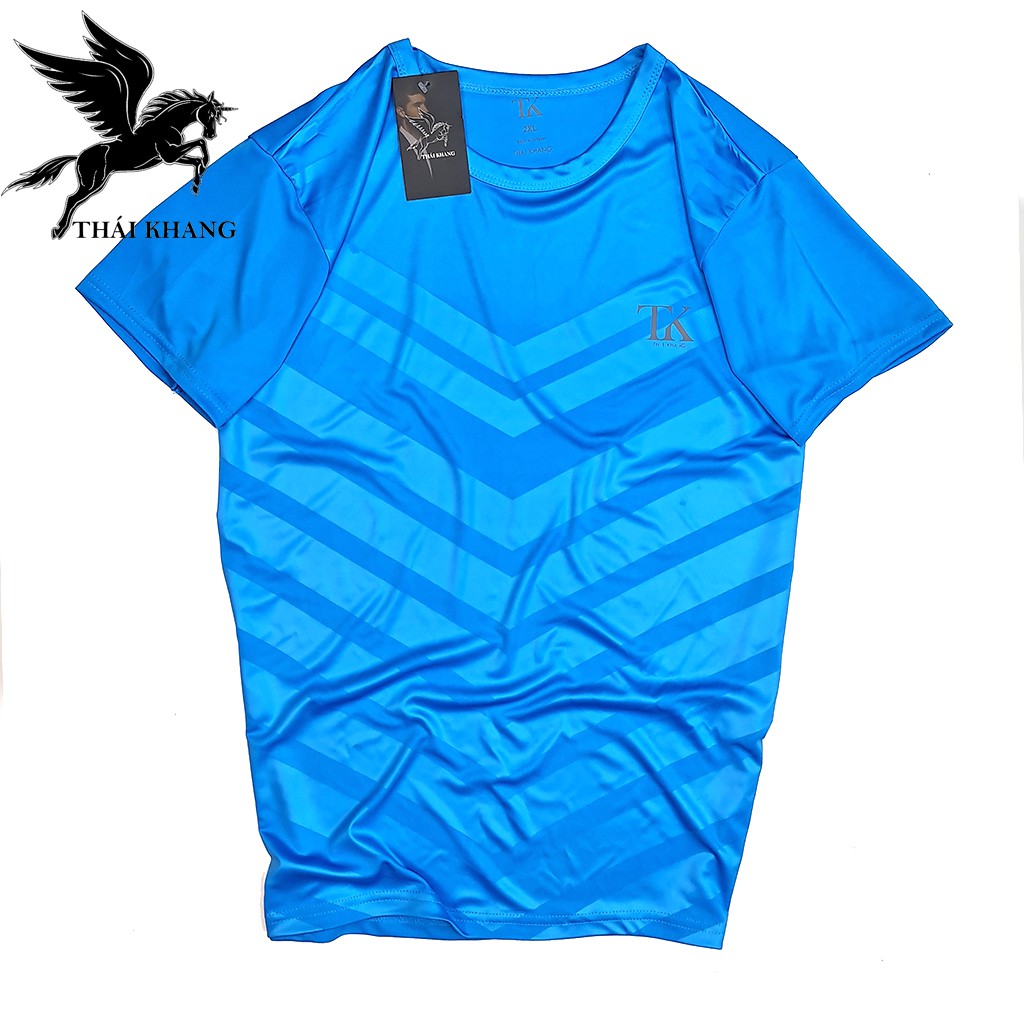 Áo thun thể thao nam cổ tròn THUN LẠNH co dãn 4 chiều loại áo thể thao nam vân dập TT1 | BigBuy360 - bigbuy360.vn