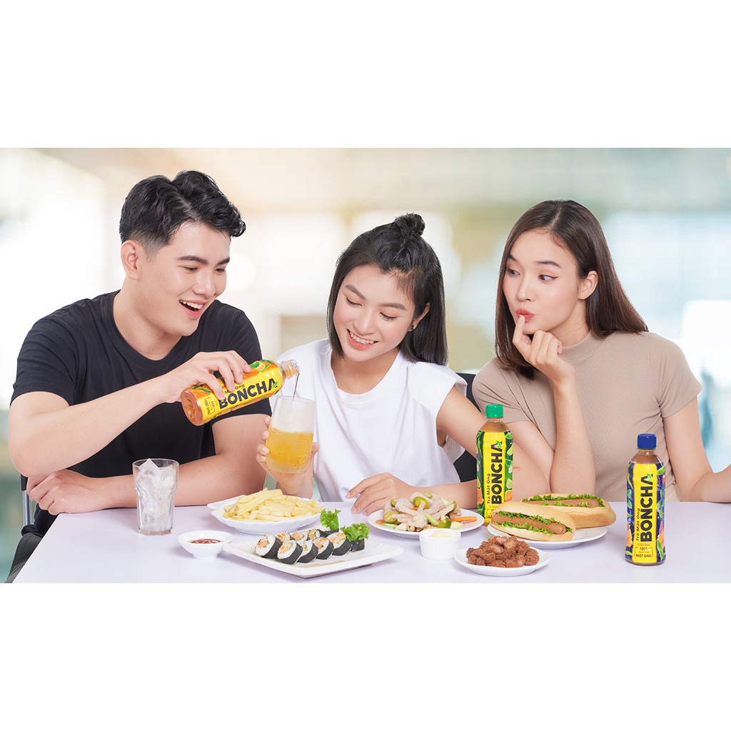 Trà Boncha mật ong vị tắc/ vị chanh/ vị việt quất chai 450ml | BigBuy360 - bigbuy360.vn