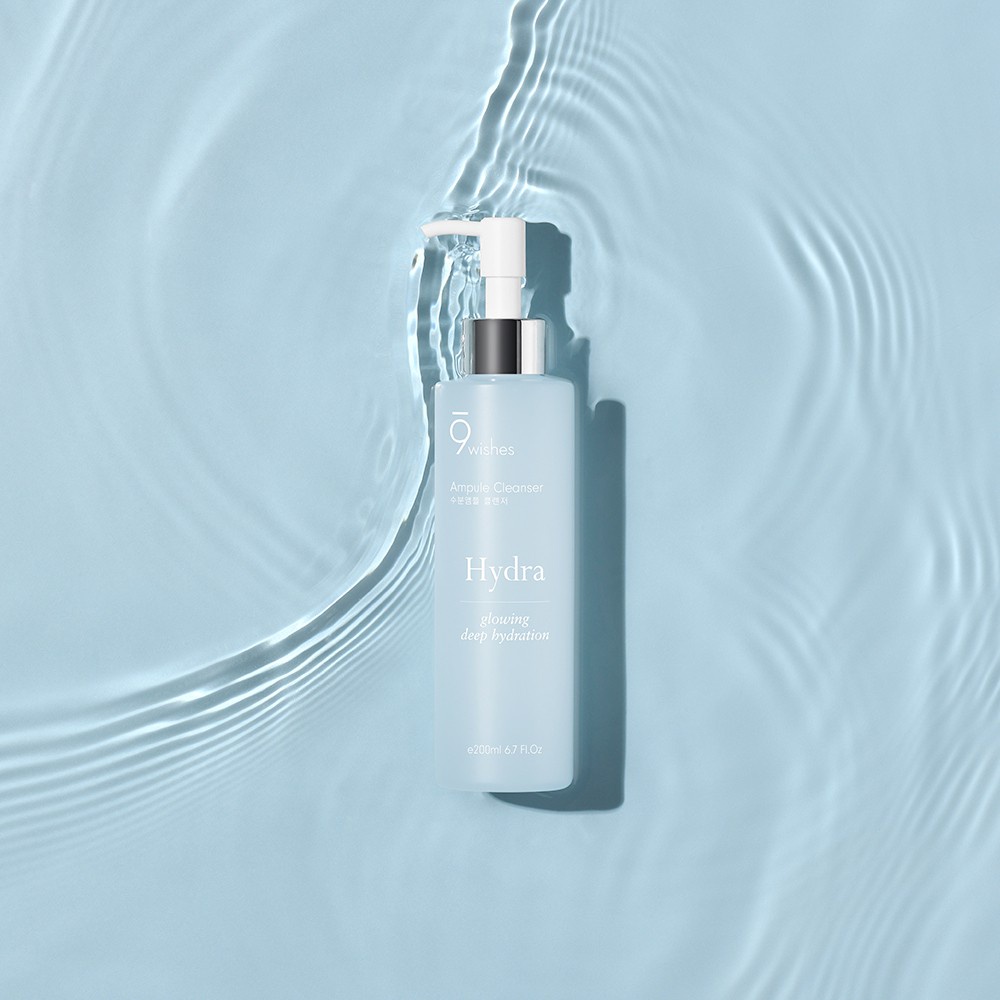 [Tem Chính Hãng] Sữa rửa mặt dạng gel dưỡng ẩm 9 Wishes Hydra Cleanser Hàn Quốc 200ml