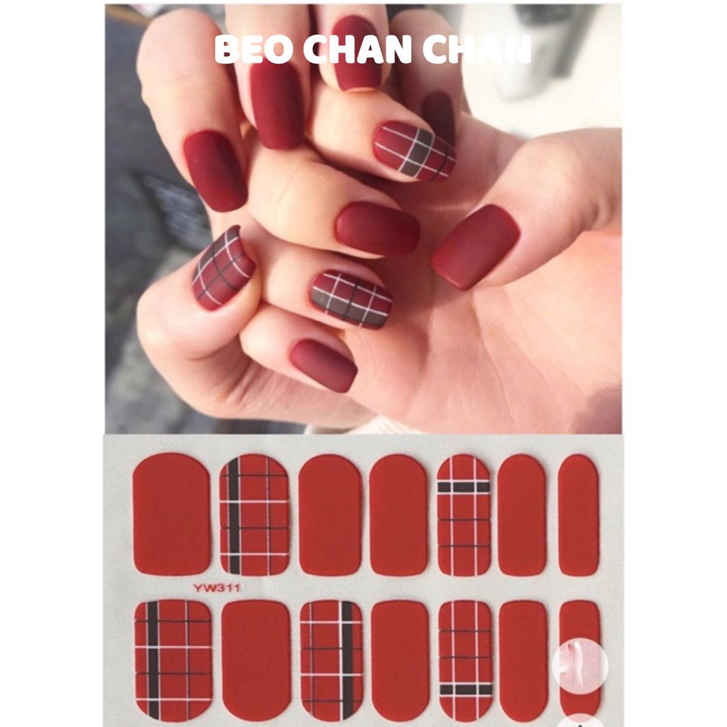 Set dán móng tay nails dán nghệ thuật nhiều màu - có ngay bộ móng đẹp trong 5 phút (Nail wraps / Nail stickers) CAM04