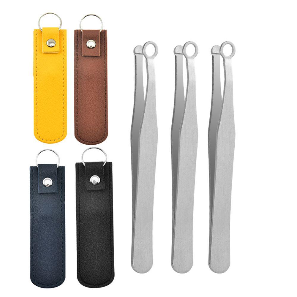 Kềm Cắt Tỉa Lông Mày / Lông Mi / Lông Mày Đầu Tròn Bằng Thép Không Gỉ Bền Đa Năng