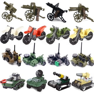 Mô Hình Lắp Ráp Lego Xe Máy WW2 Bằng Cao Su