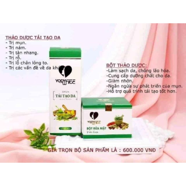 Combo tái tạo da Phương Anh