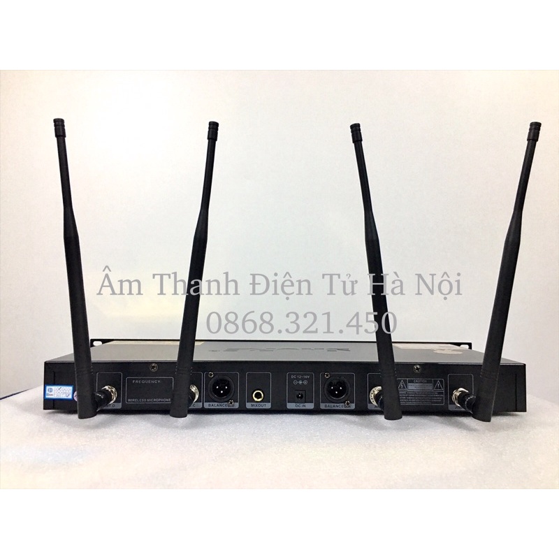 Micro Không Dây UGX 21 Có Tự Ngắt, Dò Sóng Chỉnh Tần Số Hiện Đại. Dòng Karaoke Chuyên nghiệp.