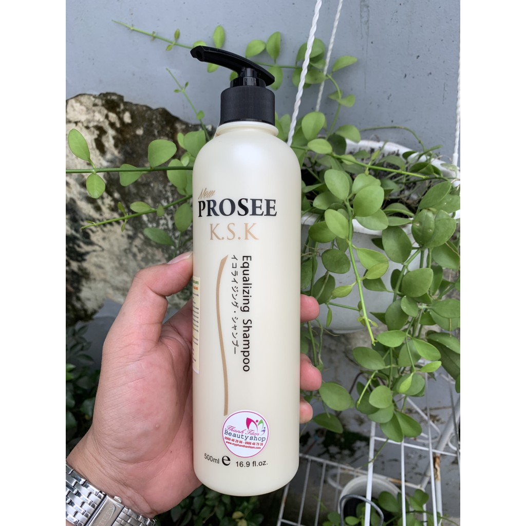 Dầu gội hạn chế gàu da đầu nhờn KSK Prosee Equalizing Shampoo Prosee 500ml