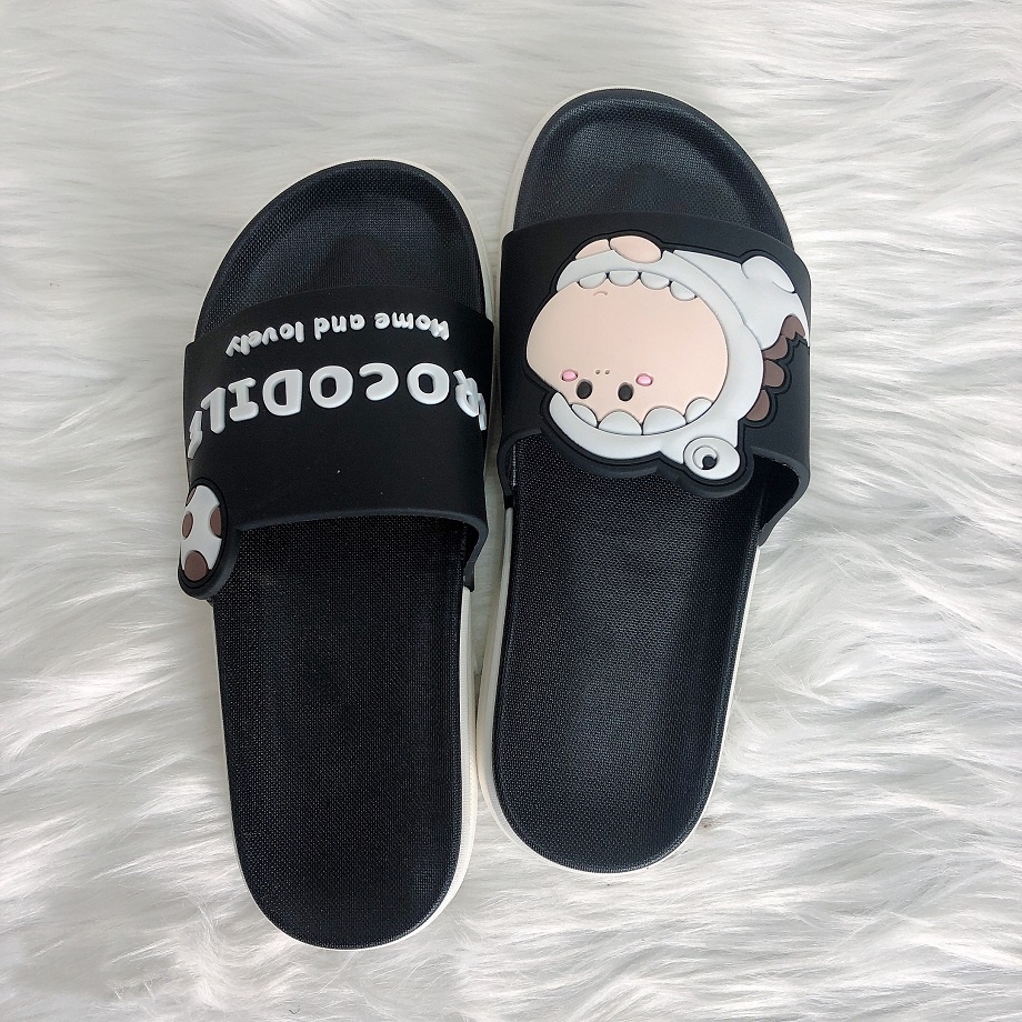 (Có Sẵn)  Dép Quai Ngang Cá Sấu CROCODILE Unisex Cao Su Siêu Mềm Form Nhỏ Các Bạn Đặt Tăng 1 Size Nhé DP19