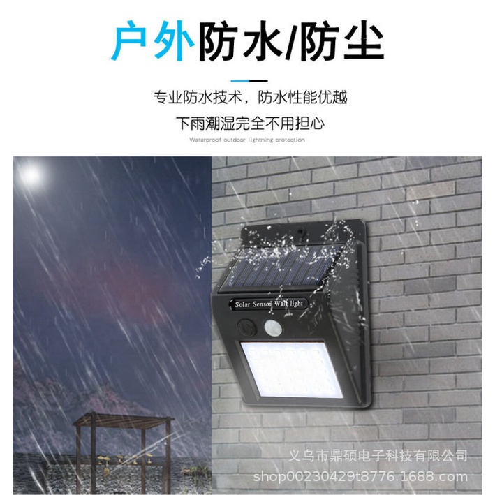 Đèn LED Cảm Biến Cơ Thể Người Sử Dụng Năng Lượng Mặt Trời Chất Liệu Thép Không Gỉ Chống Thấm Nước