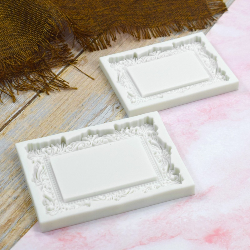 Khuôn Silicone Làm Nến Kẹo Hình Khung Ảnh Phong Cách Châu Âu DIY