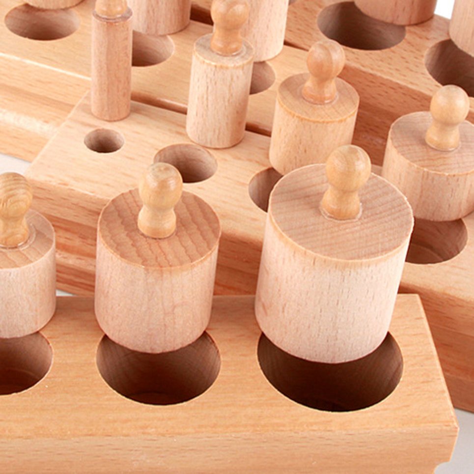 Montessori Materials Montessori Toys Educational Games Cylinder Socket Blocks