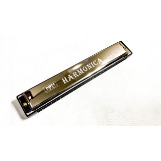 Kèn Harmonica mặt gương 24 Lỗ Cao Cấp GG24 ( Bạc) - Hàng có sẵn