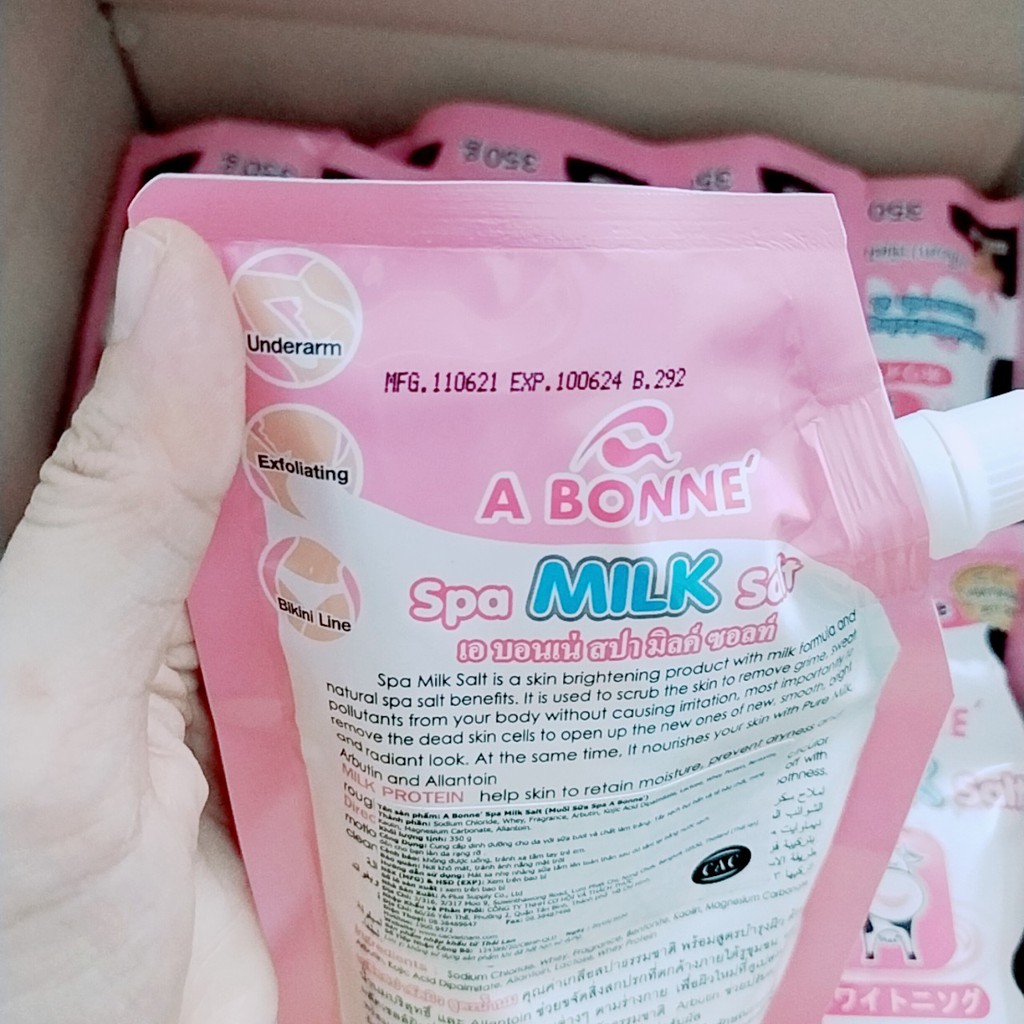 Muối Tắm Sữa Bò tẩy Tế Bào Chết A Bonne Spa Milk Salt Thái Lan 350gr