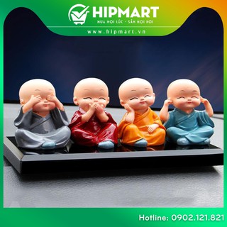 Bộ tượng tứ không 4 vị hoà thượng phong thuỷ may mắn