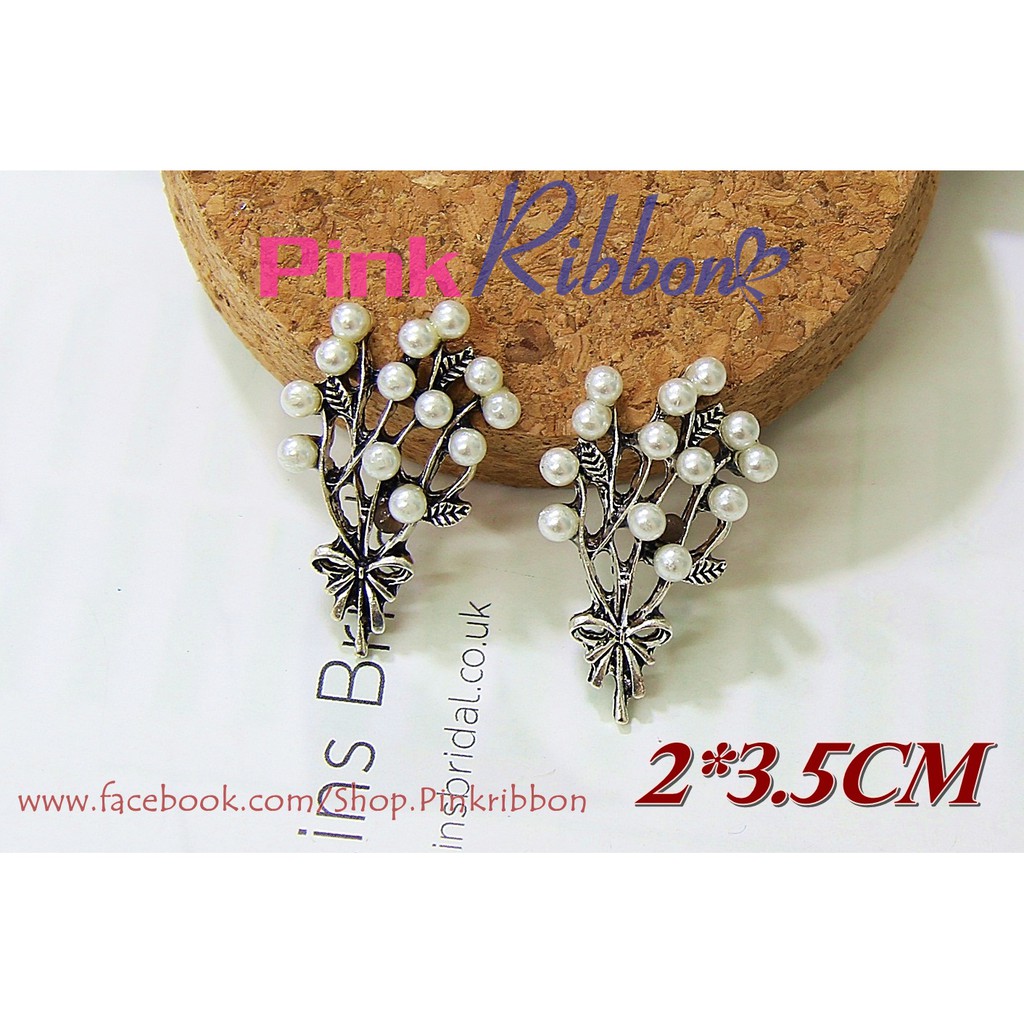 Cành lá mạ kim link 13/18 làm phụ liệu may mặc, thời trang