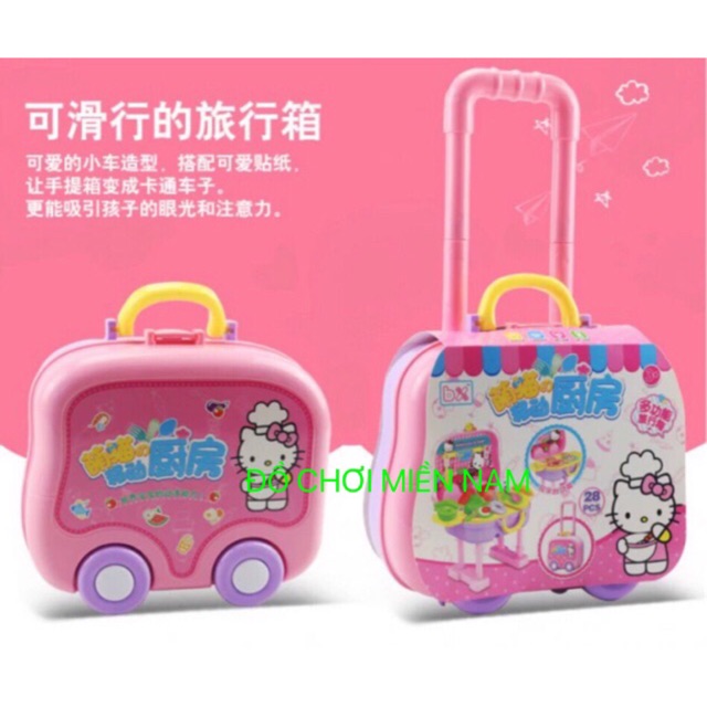 [Có ảnh thật] Kệ đồ chơi nấu ăn kèm vali kéo cao 50cm dành cho bé đồ chơi cho bé trẻ em đồ chơi cho bé, trẻ em