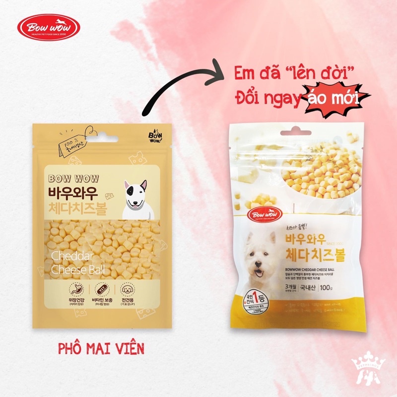 Bánh thưởng dinh dưỡng Bowwow Hàn Quốc các loại