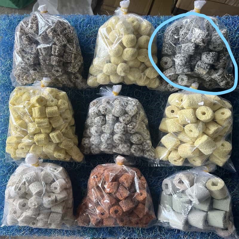 [500g]  sứ lọc  Vật Liệu Lọc Hồ Cá: Sứ Trụ Trắng- Trụ Đỏ- Trụ Vàng Và Trụ Nhiều Màu