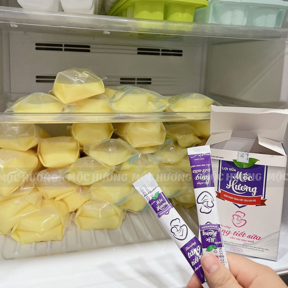 Lợi Sữa Mộc Hương Giúp Tăng Tiết Sữa, Mát Sữa, Sữa Về Đặc Sánh: 5 Gói dùng thử 25gr