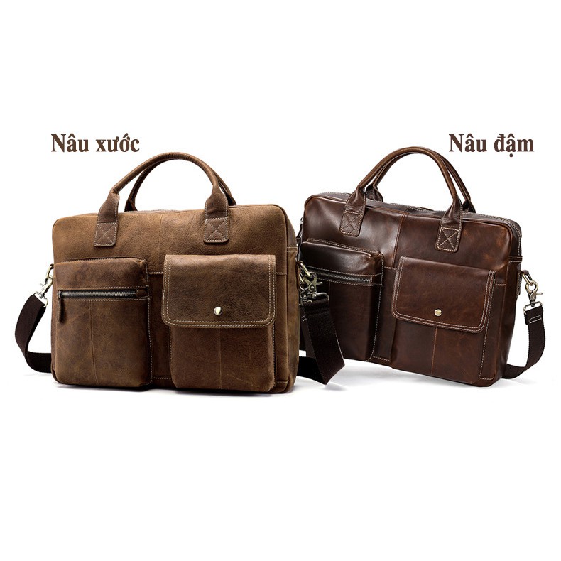 Cặp Công Sở Da Bò T093 - Công Nghệ Hàng Đầu - Tỉ Mỉ Tinh Tế - Phong Cách Thời Trang