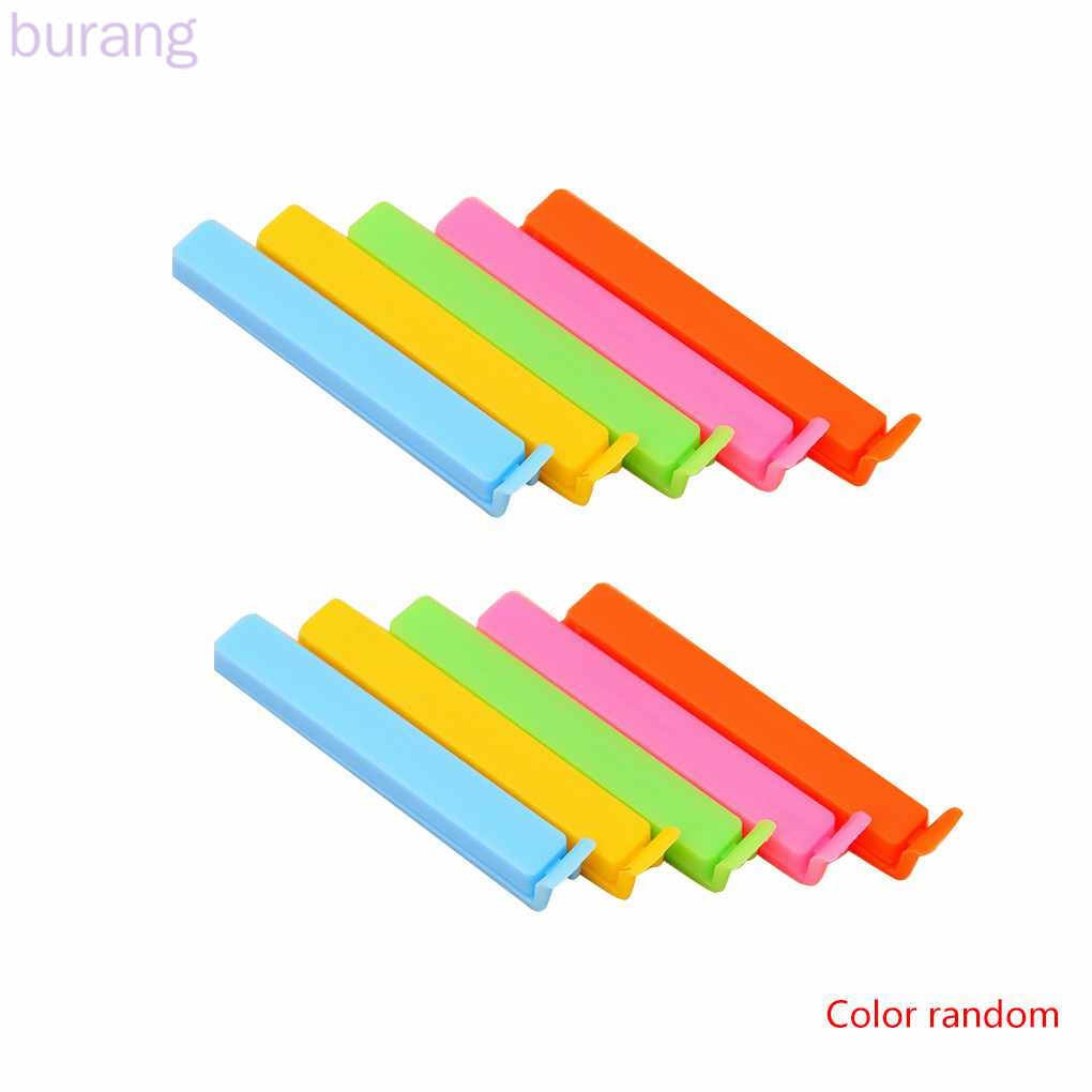 Set 10 kẹp miệng túi đựng thực phẩm giúp bảo quản tươi ngon bằng nhựa nhiều màu tùy chọn