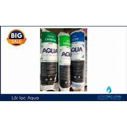 2 Bộ Lõi 123 AQUA   - Dùng thay thế cho máy lọc nước RO -  Tác dụng lọc thô