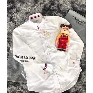Áo sơ mi Thom  brow  viền 4 sọc cổ xám