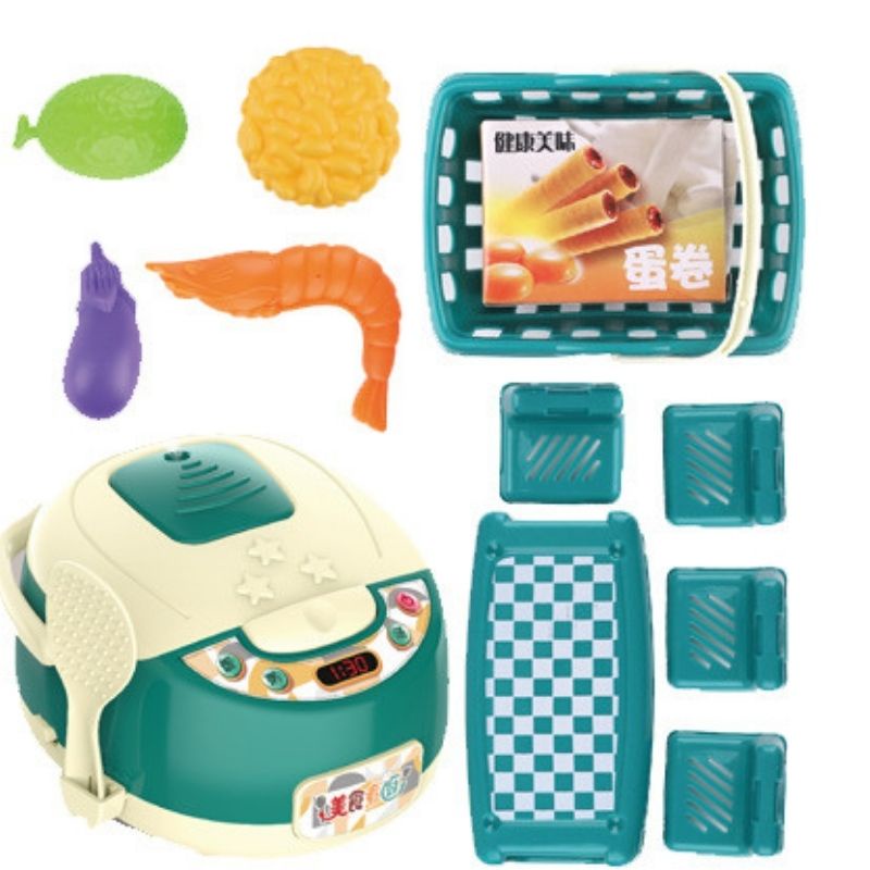 Túi đồ chơi cho bé bằng nhựa gồm phụ kiện nhà bếp 12 chi tiết (BBTOYS: 58)