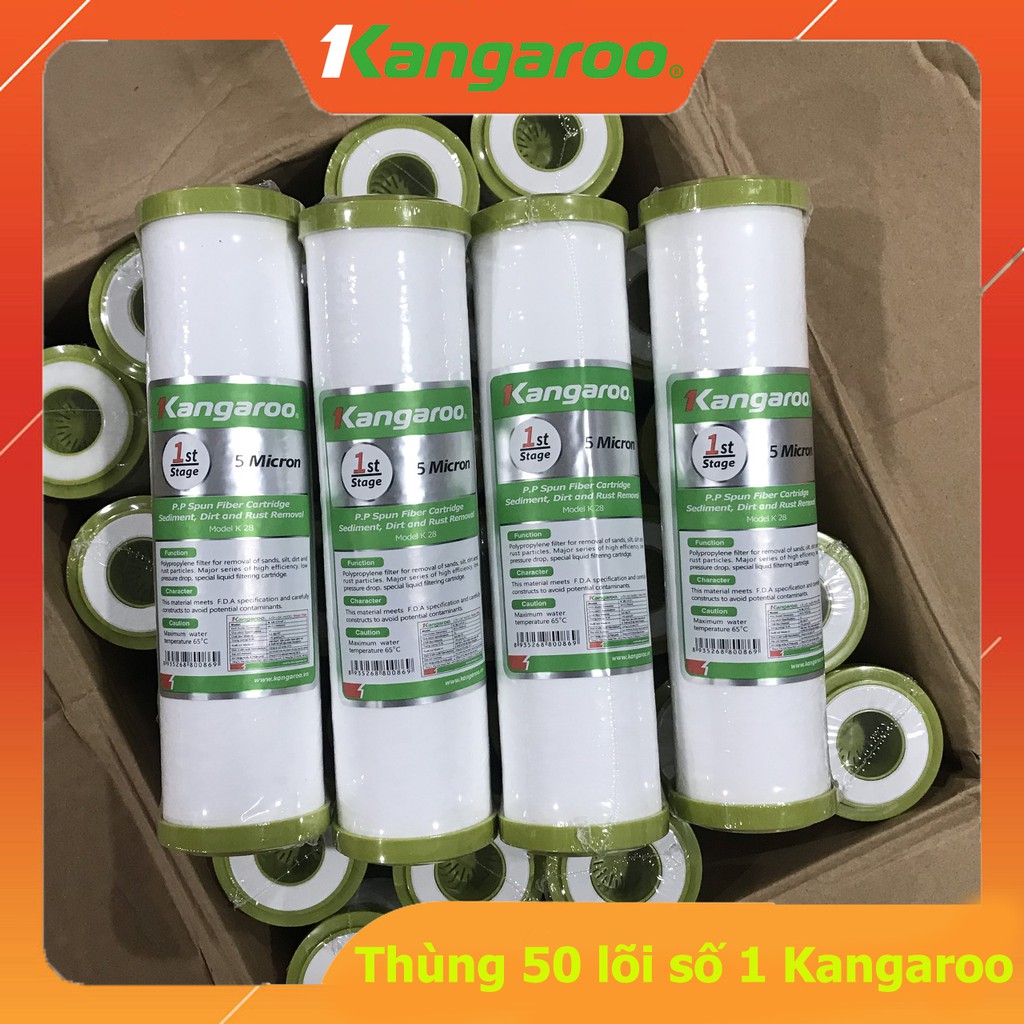 Thùng 50 Lõi Lọc Nước Số 1 Kangaroo Chính Hãng