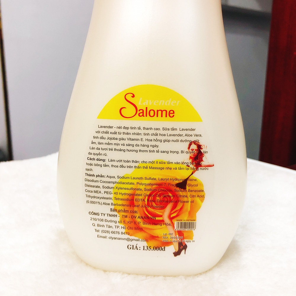 Combo 02 Chai  Sữa tắm Hoa hồng tươi kèm bổ xung Vitamin E - Cty AnAn.