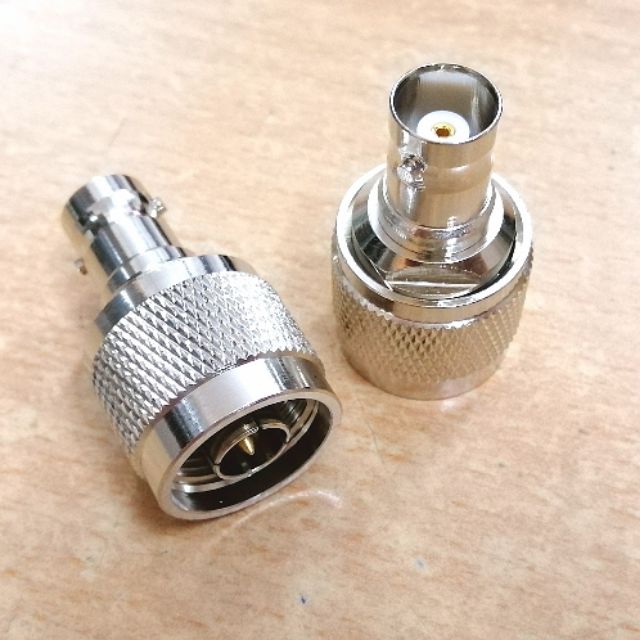 Đầu Chuyển Đổi N Đực Ra BNC Cái Thẳng Đồng Nguyên Chất