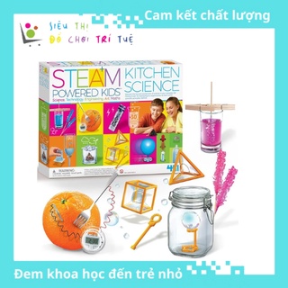 Đồ chơi khoa học steam 4m 33 thí nghiệm hóa học đến từ vật dụng nhà bếp tính giáo dục cao