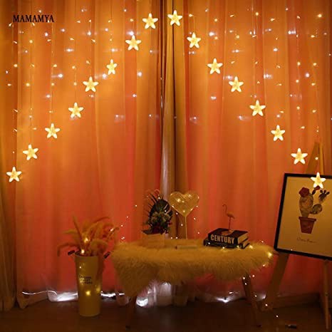 Dây Led Trang Trí Ngôi Sao⚡𝑪𝒖̛̣𝒄 𝑯𝒐𝒕 𝑯𝒊𝒕⚡Đèn Mành Rèm Chữ V Ngược Trang Trí Noel, Tiệc Cưới..Decor Trang Trí Nhà Cửa