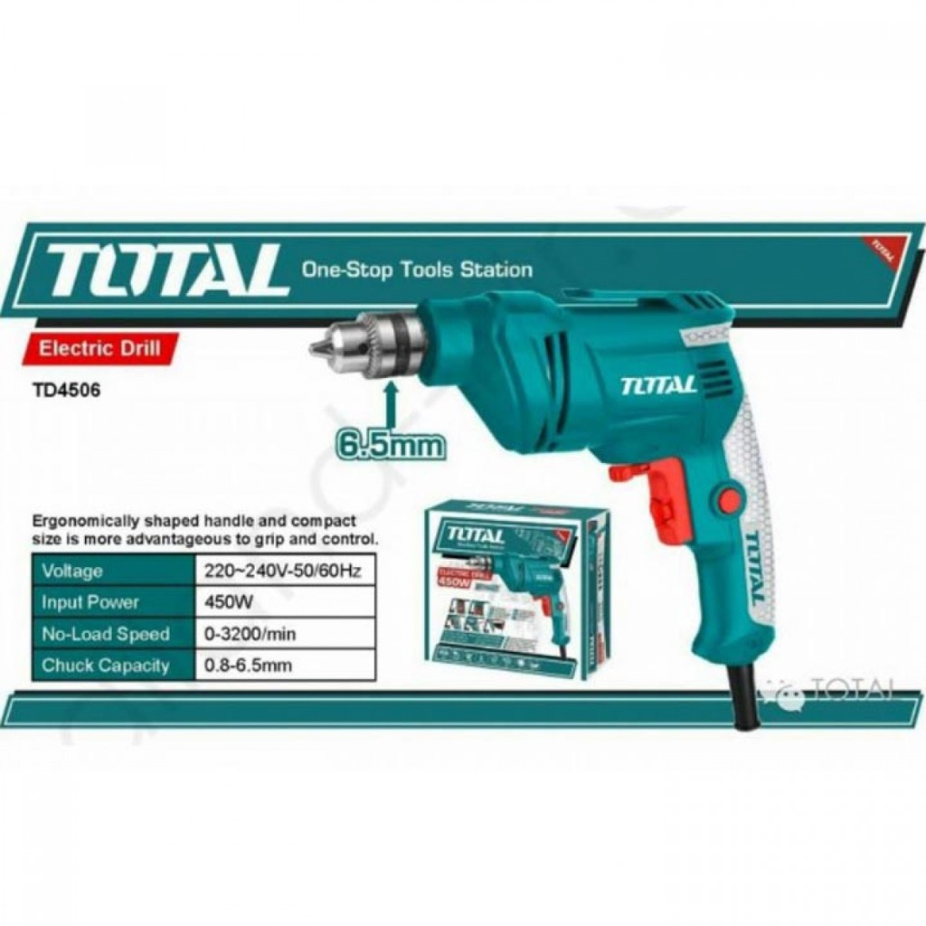 Máy khoan điện cầm tay Total TD4506E - 450W